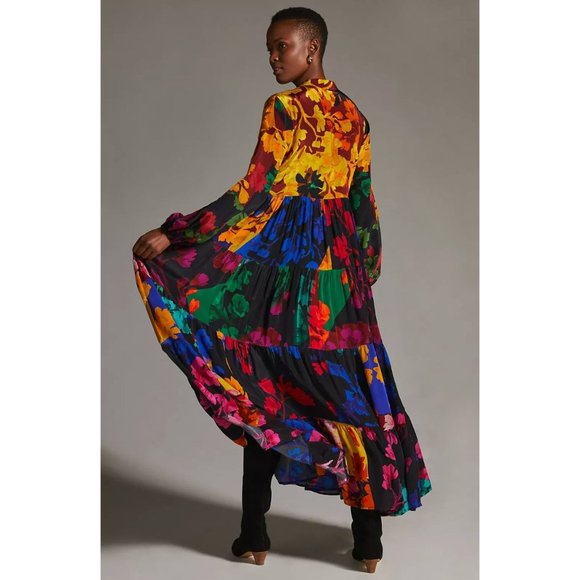 siddhartha bansal button front maxi dress Anthropologie | Dresses | Anthropologie Siddhartha Bansal Buttonfront  Tiered Floral Maxi Dress Size Xxs
